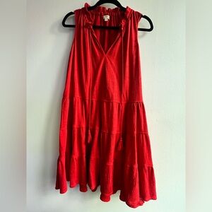 Max Studio Textured Tiered Dress